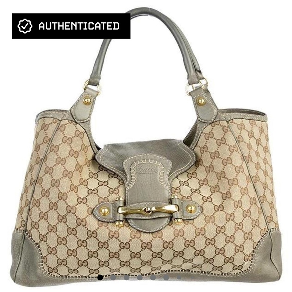 Authentic large Gucci Pelham shoulder bag in rare color way